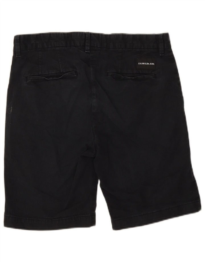 Pantalones cortos chinos Calvin Klein para hombre W30 Algodón azul marino mediano