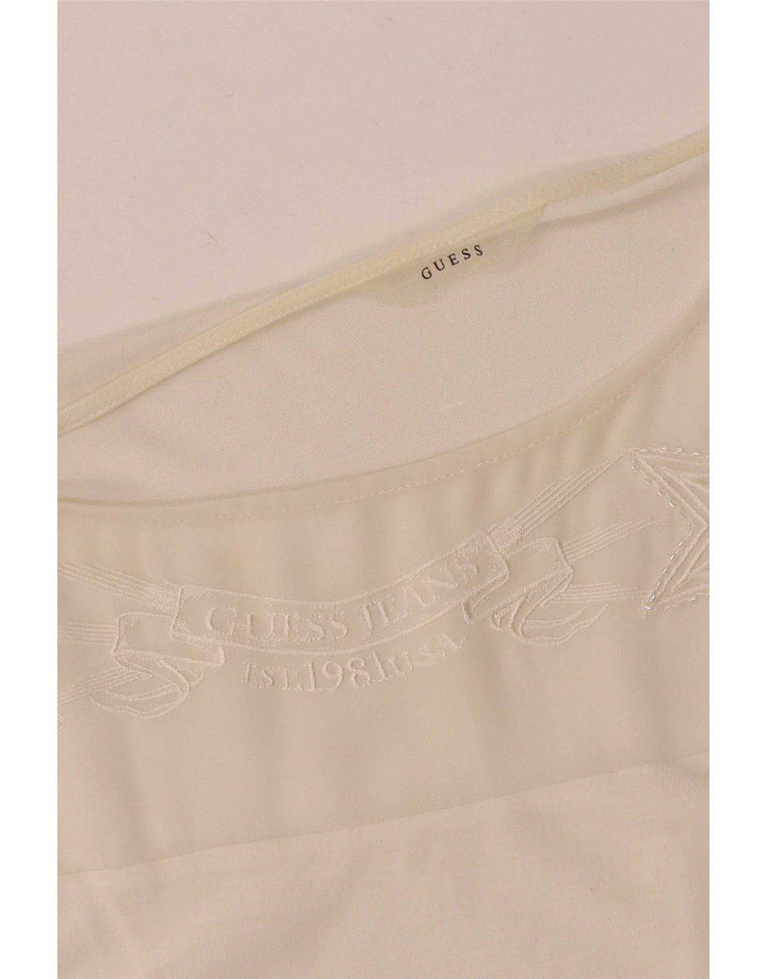 Guess Blusa Sin Mangas para Mujer UK 40 XL Blanco