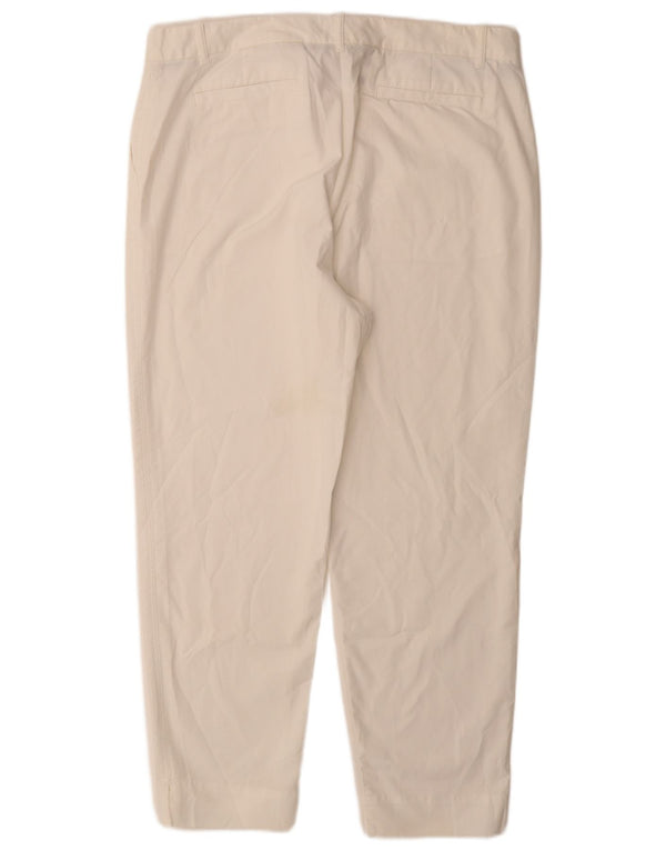 Marks & Spencer Pantalones Chinos Regulares para Mujer UK 18 XL W36 L28 Blanco