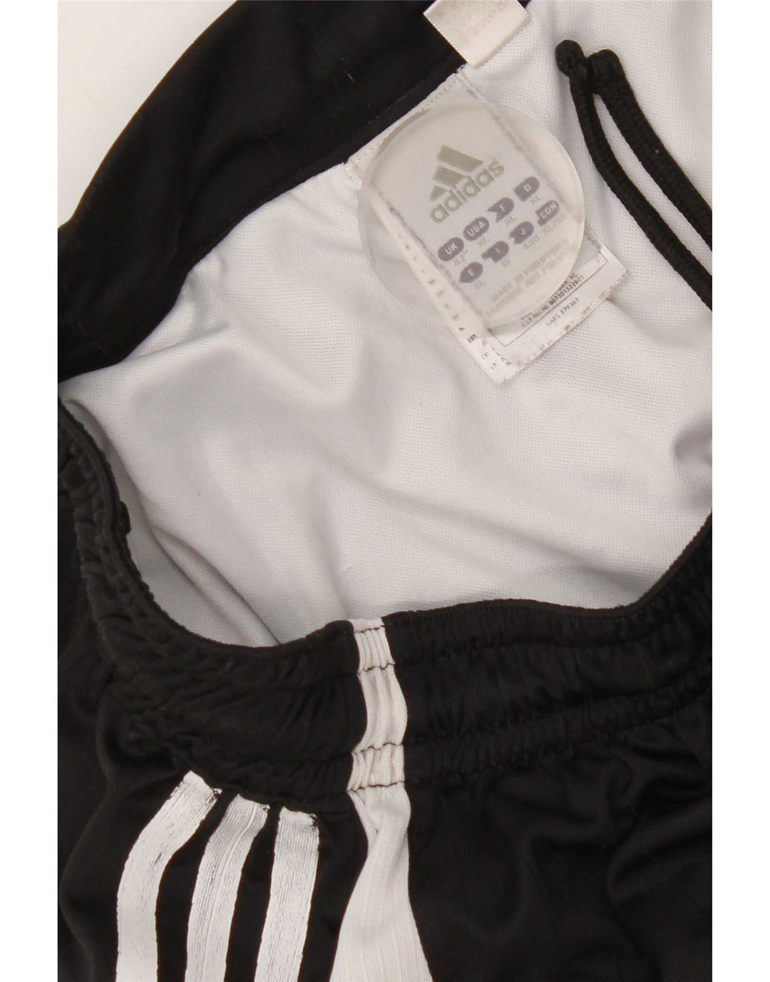 Adidas Hombre Pantalones Cortos Deportivos Gráficos Poliéster Color Block Negro Mediano