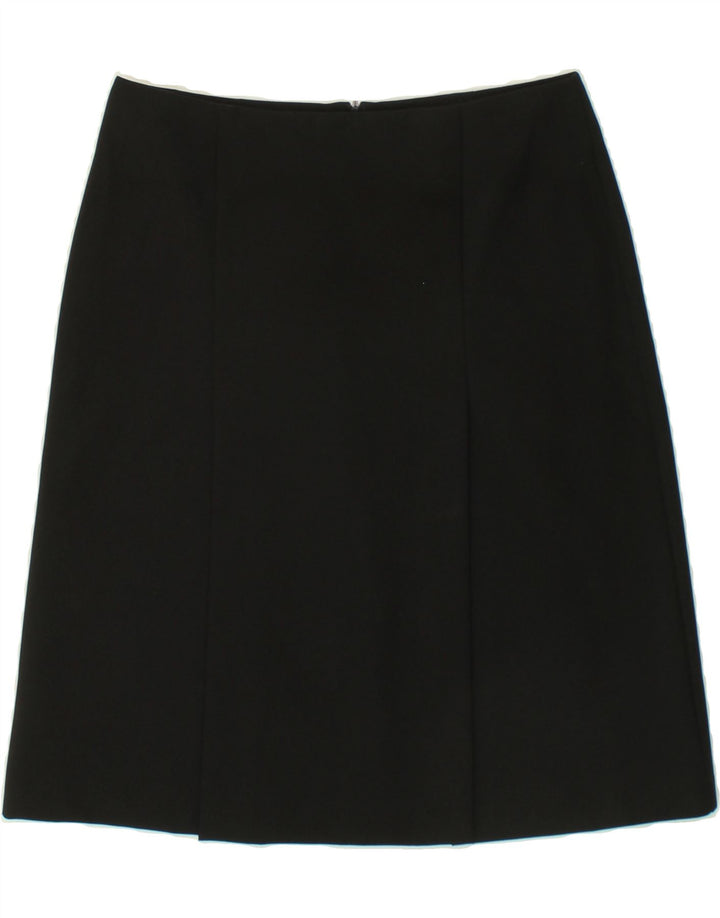 BENETTON Womens A-Line Skirt IT 44 Medium W30  Black Polyester Vintage Benetton and Second-Hand Benetton from Messina Hembry 