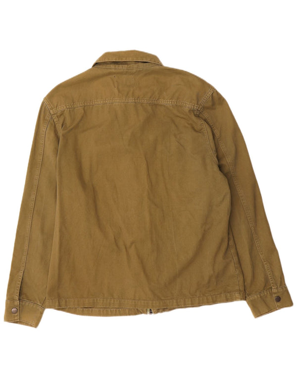 Zara Hombre Cazadora Bomber UK 42 XL Algodón Verde