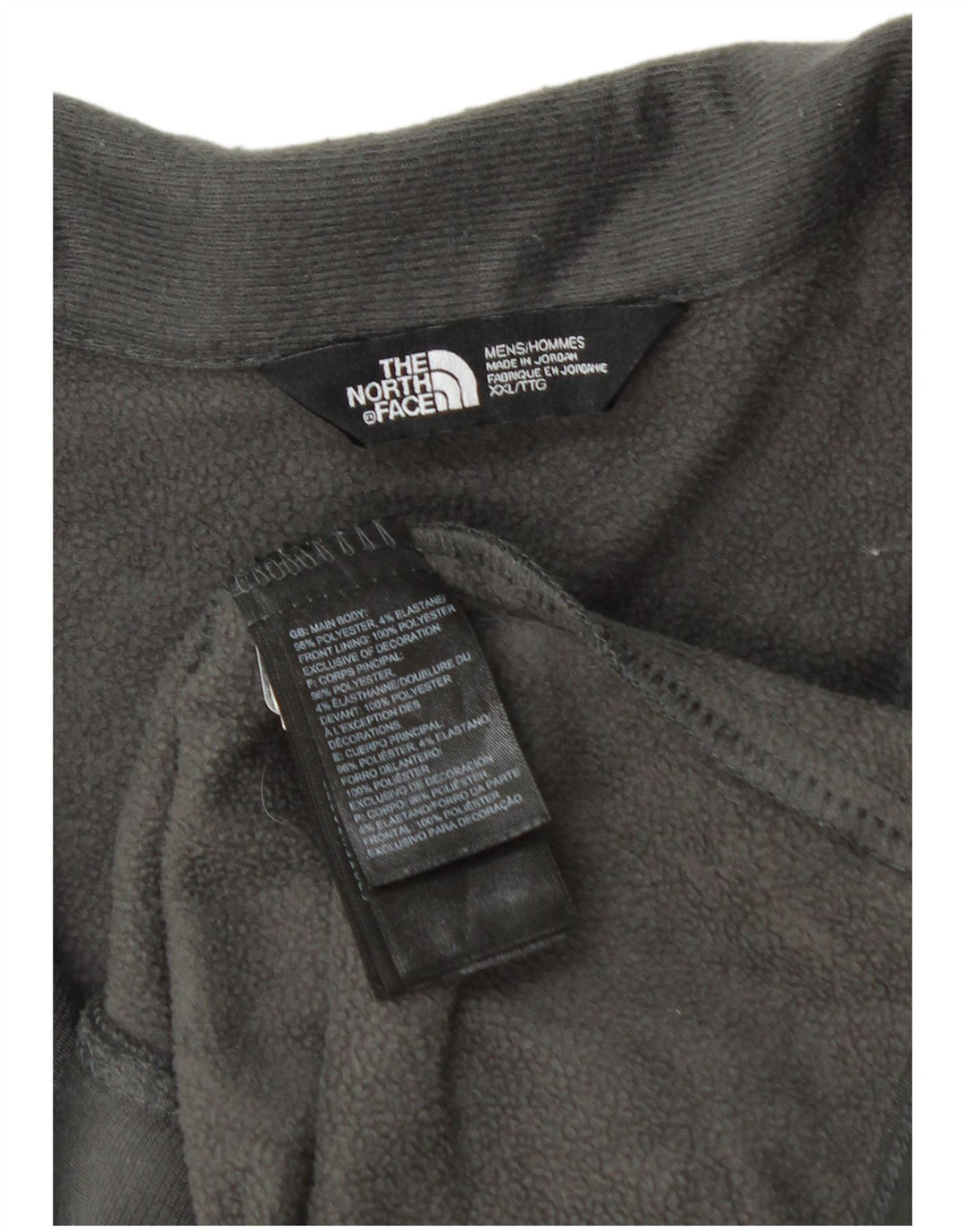 THE NORTH FACE Chaqueta superior de chándal para hombre 2XL Poliéster moteado gris