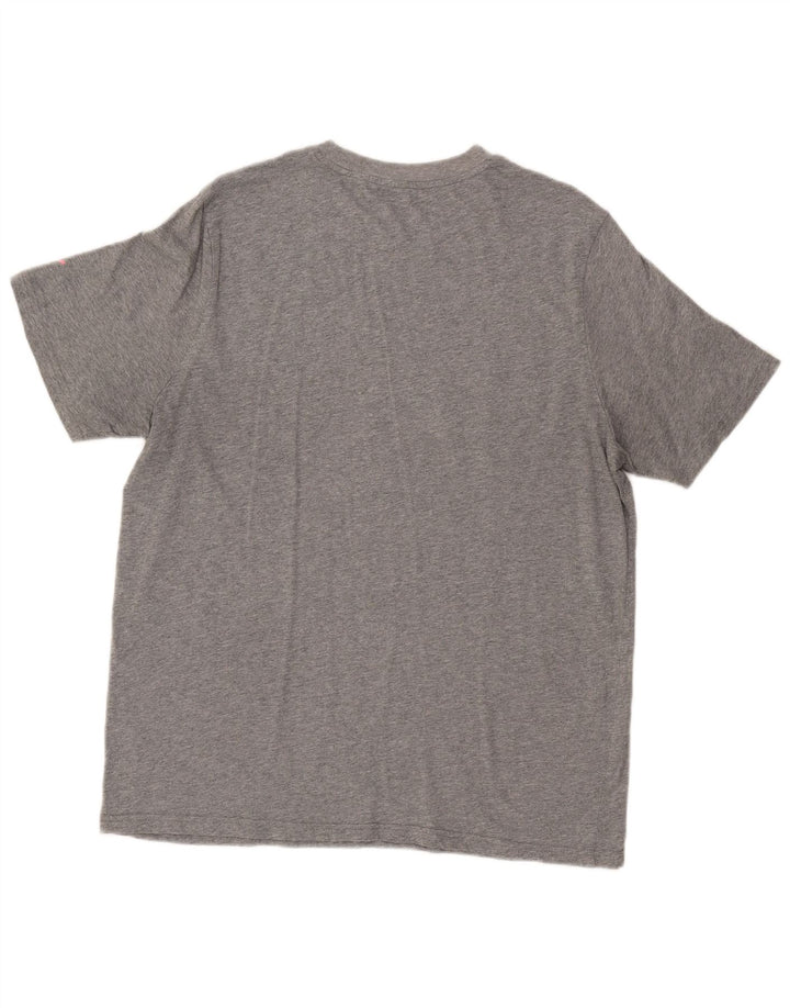 PUMA Camiseta gráfica para hombre Top grande gris
