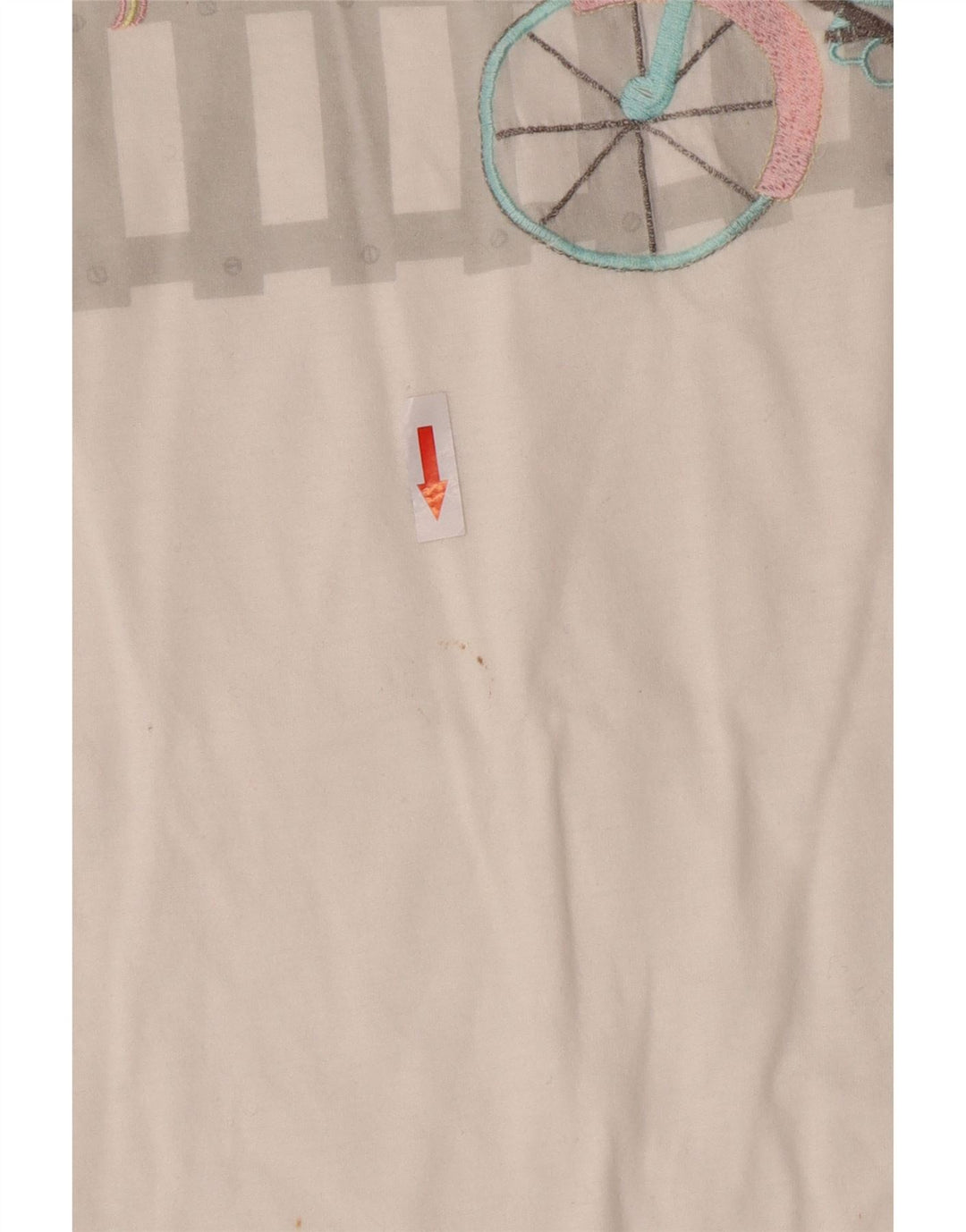 Camiseta gráfica vintage para mujer Top IT 44 Algodón blanco medio