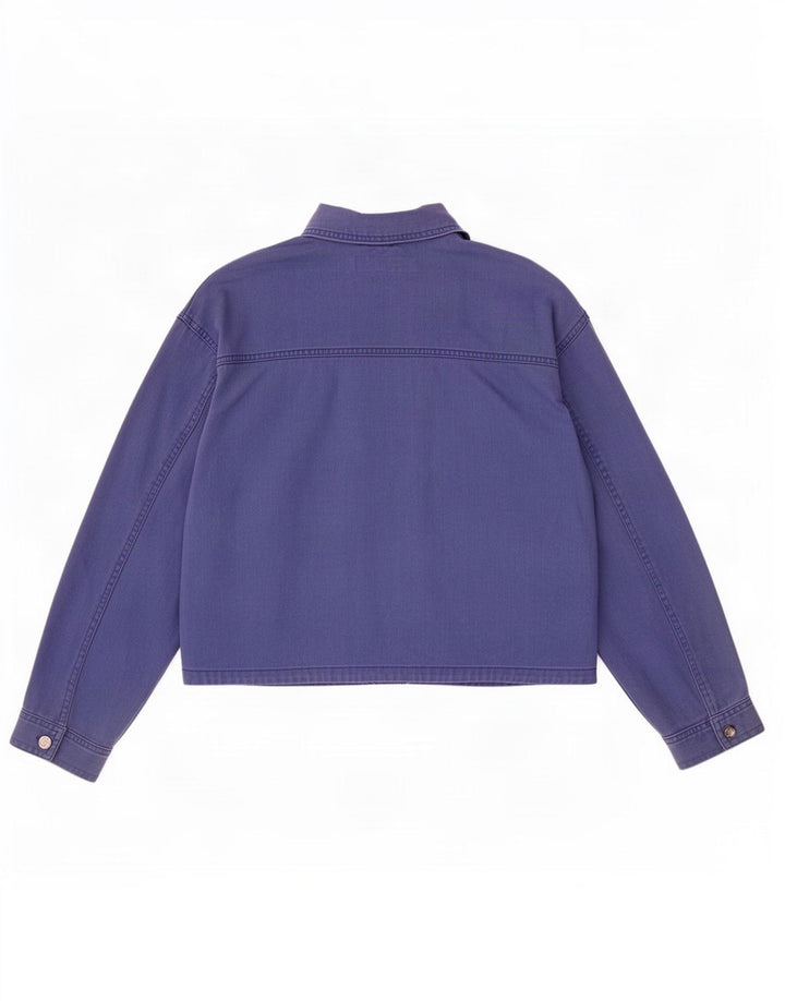 Zara Mujer Chaqueta Vaquera Extragrande UK 6 XS Azul