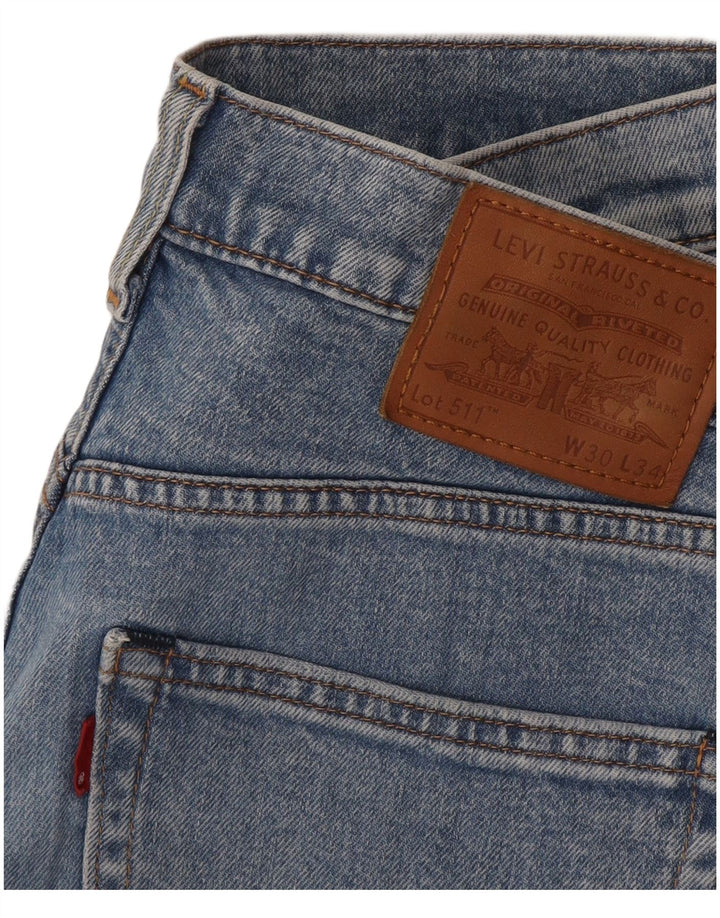 Levi's Hombre 511 Vaqueros Slim Desgastados W30 L34 Azul