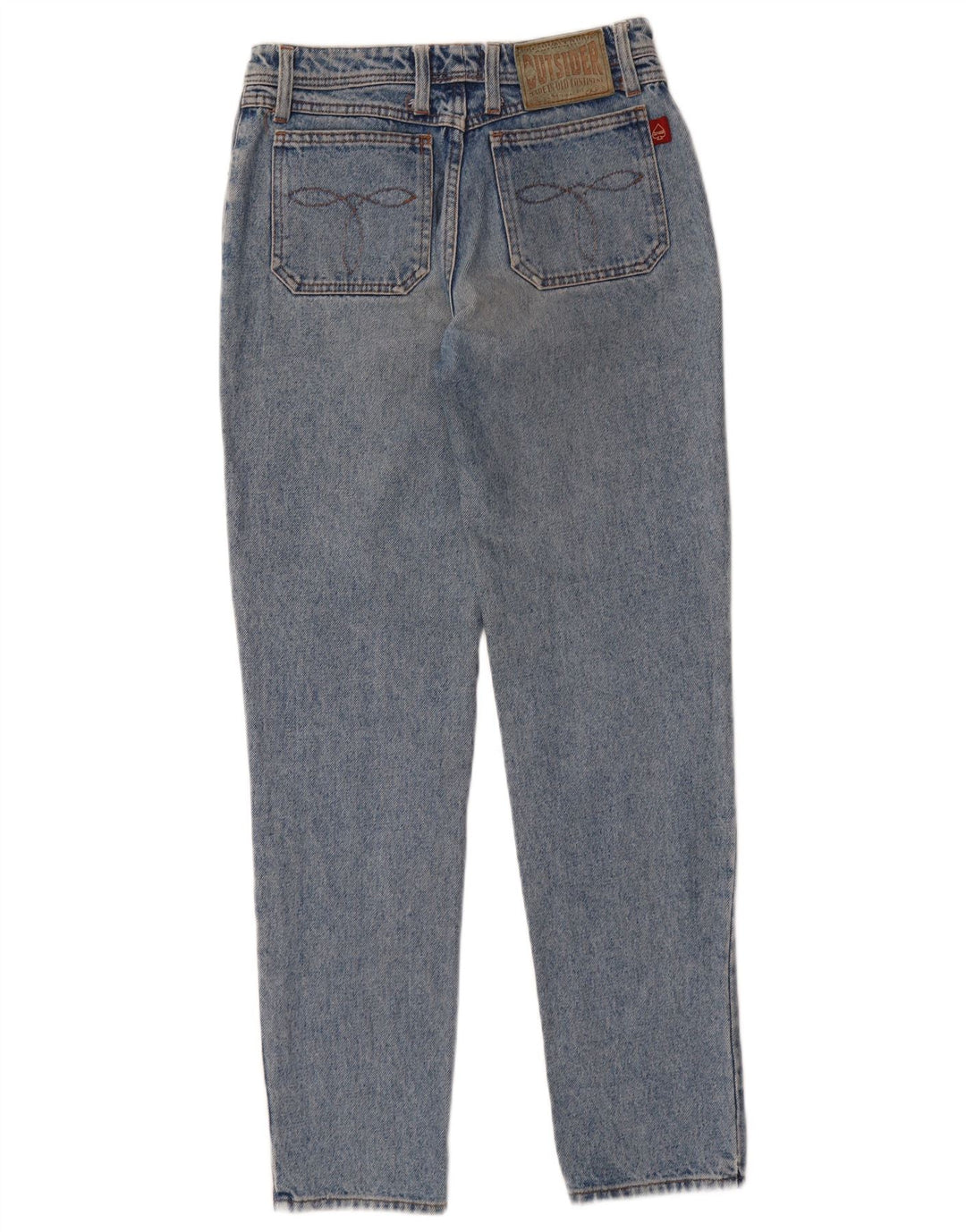 Vaqueros cónicos para mujer Outsider W28 L32 Algodón azul