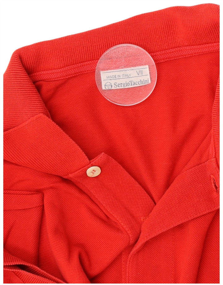 Sergio Tacchini Polo para hombre grande rojo