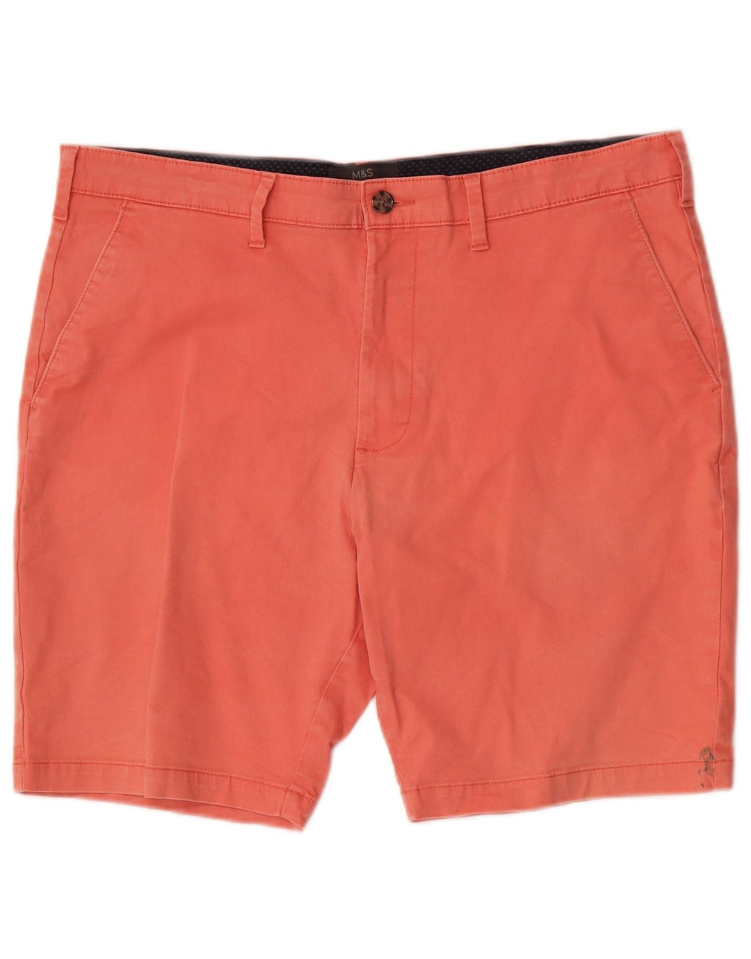 Marks & Spencer Pantalones cortos chinos para hombre W36 Algodón rosa grande