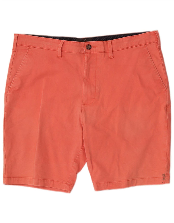 Marks & Spencer Pantalones cortos chinos para hombre W36 Algodón rosa grande