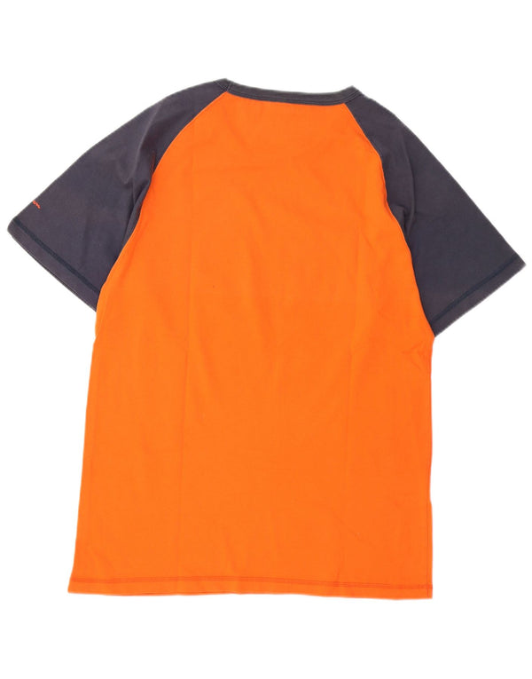 Champion Camiseta gráfica para hombre Top XL Naranja Colorblock Algodón