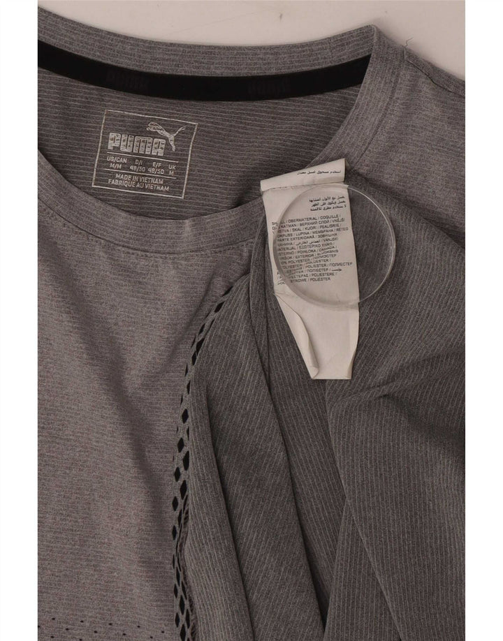 Camiseta Puma Hombre Top Poliéster Manchado Gris Medio