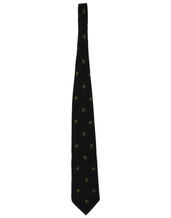 Corbata Valentino para hombre talla única, diseño de seda floral negro