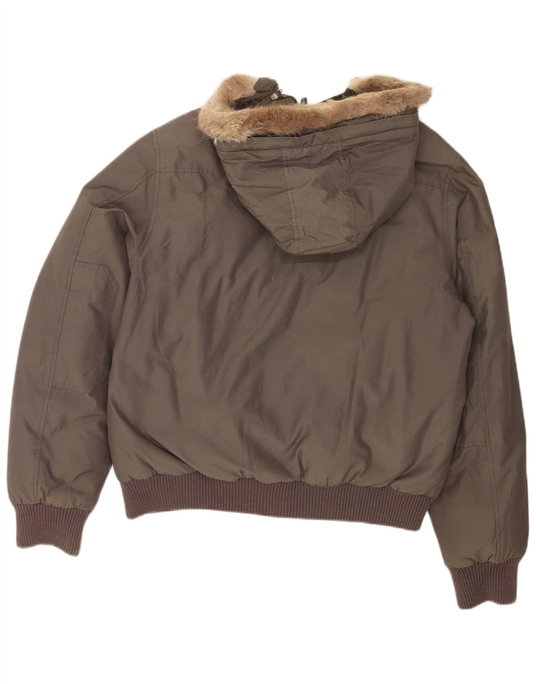 Woolrich Chaqueta bomber acolchada con capucha para hombre Reino Unido 40 Algodón gris grande