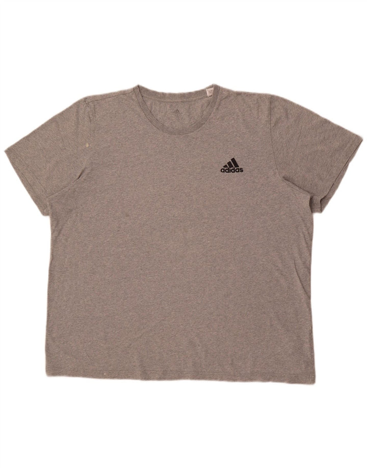 Adidas Camiseta Hombre Top XL Algodón Moteado Gris