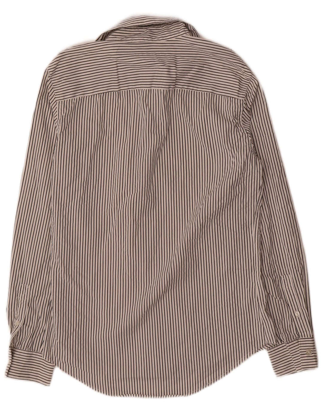 Zara Hombre Camisa Super Slim Fit Raya Pintada Blanca Mediana