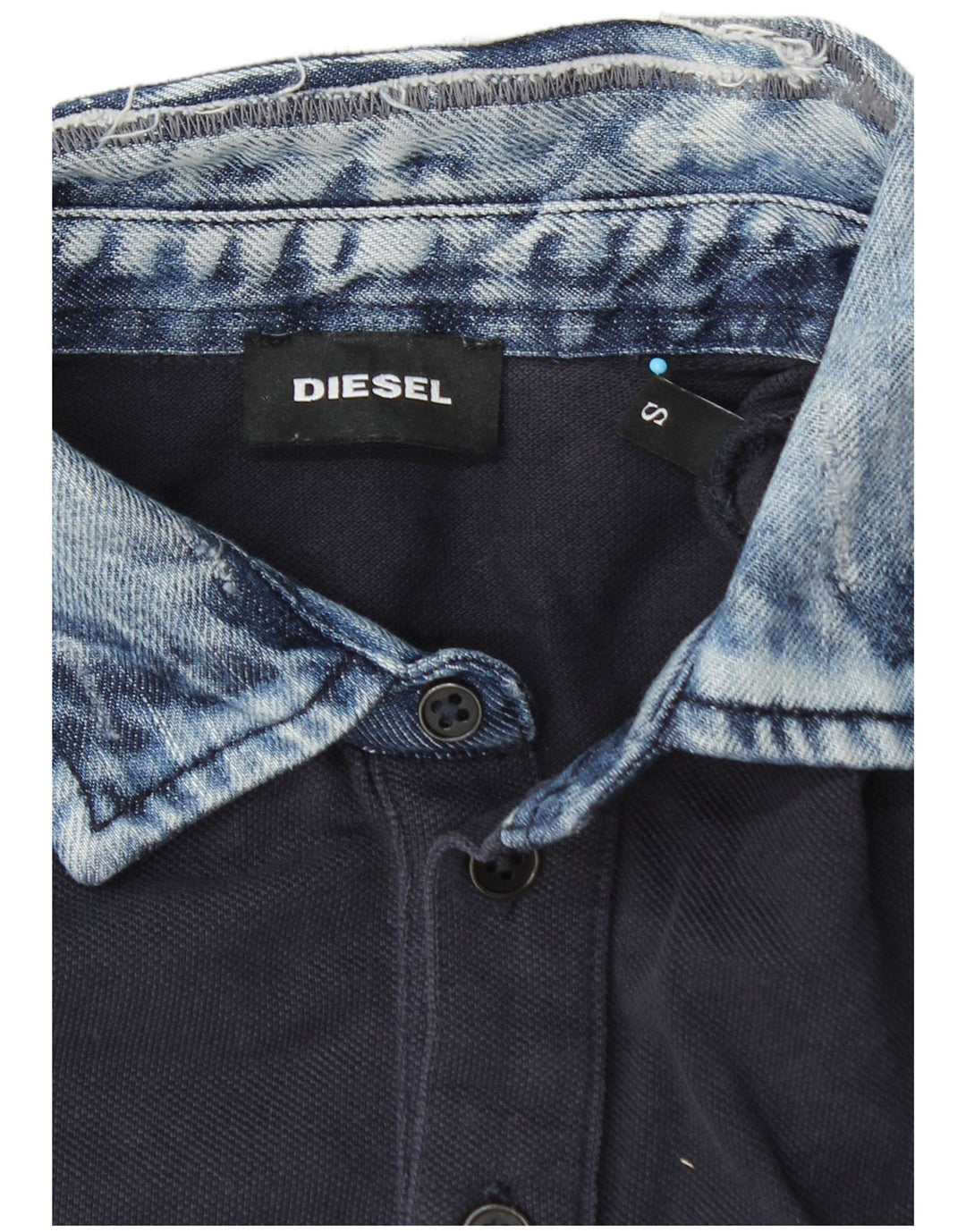 DIESEL Polo Hombre Small Azul Marino Algodón