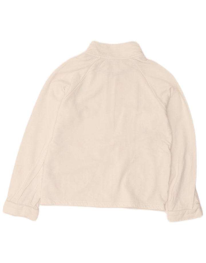 Adidas - Chaqueta de chándal para mujer, talla 12, algodón blanco mediano