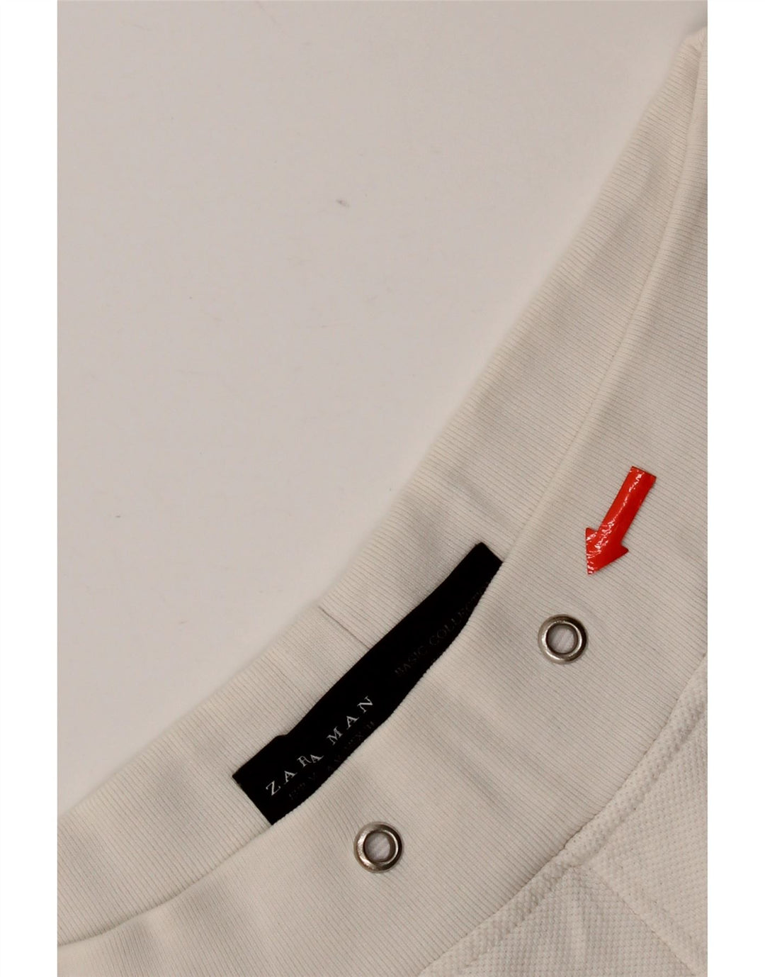 Zara Hombre Shorts Chinos Medianos W31 Algodón Blanco