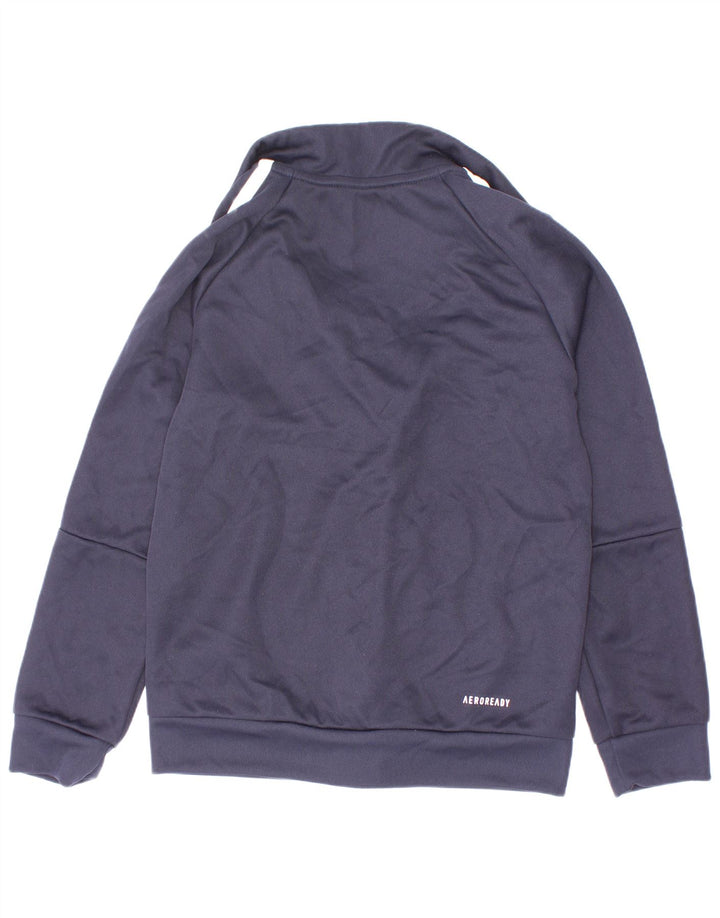 Adidas Chicos Aeroready Chándal Top Chaqueta 7-8 Años Azul Marino Poliéster