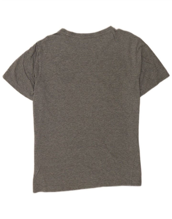 Camiseta gráfica Puma para hombre Top de algodón moteado gris medio