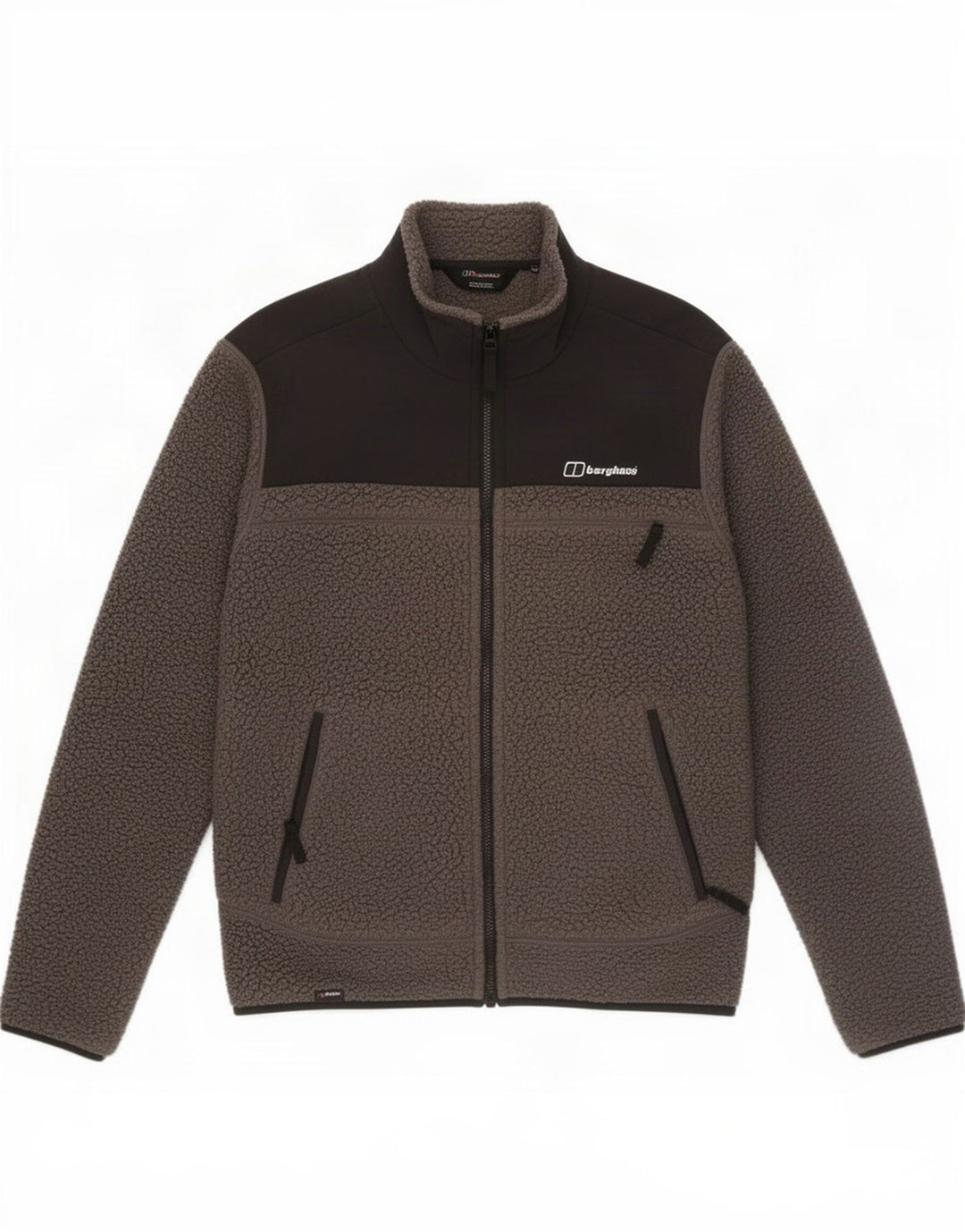 Berghaus Chaqueta polar para hombre ES 38 Gris medio Poliéster con bloques de color