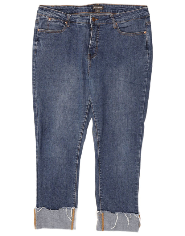Marks & Spencer Vaqueros recortados autógrafos para mujer UK 40 Large W34 L24 Azul