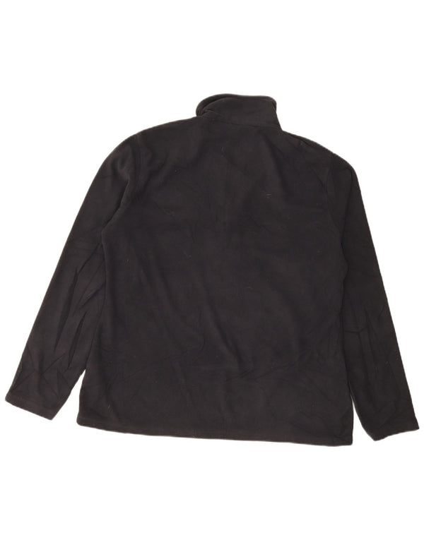 Jersey de forro polar con cuello y cremallera para mujer de Warehouse UK 46 Large Poliéster negro