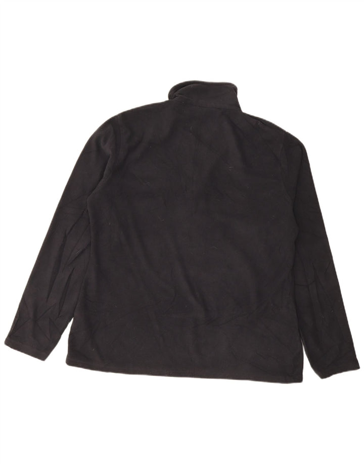 Jersey de forro polar con cuello y cremallera para mujer de Warehouse UK 46 Large Poliéster negro