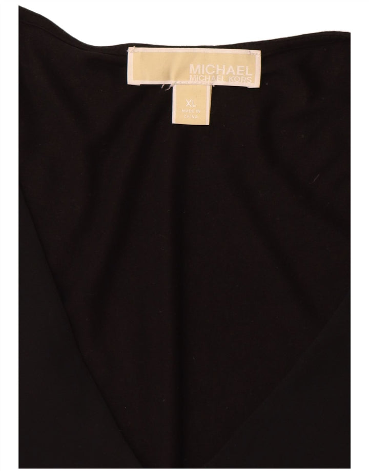 MICHAEL KORS Top Mujer Manga 3/4 UK 40 XL Negro Sintético