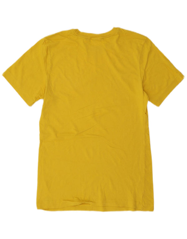 Nike - Camiseta gráfica para hombre, talla pequeña, algodón amarillo