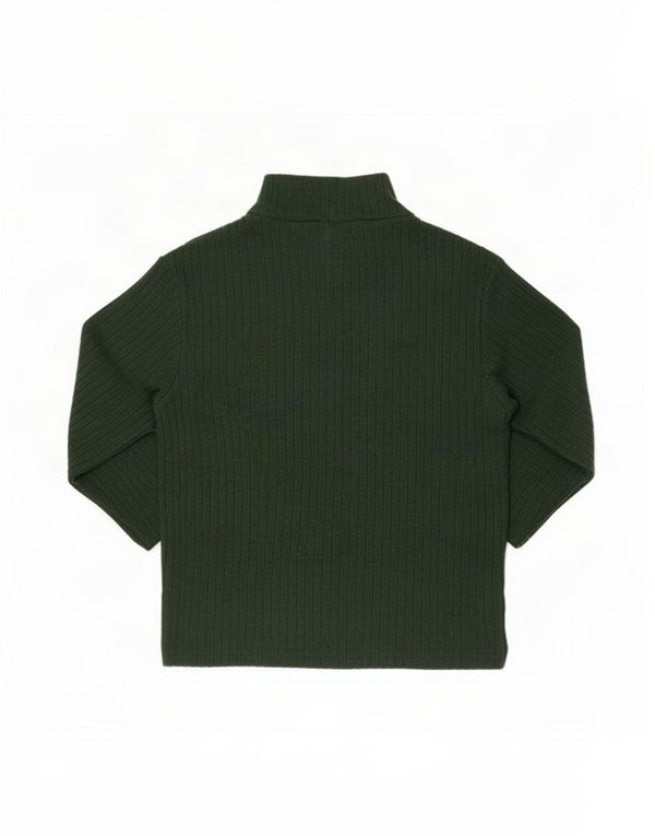 Zara Womens Crop Blouse Top UK 8 Small Green Viscose