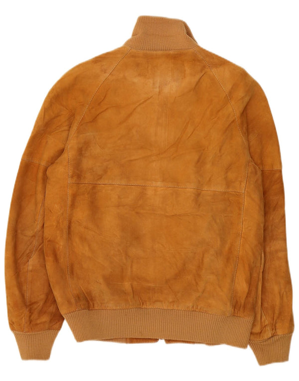Chaqueta bomber de ante vintage para hombre IT 48 Beige medio