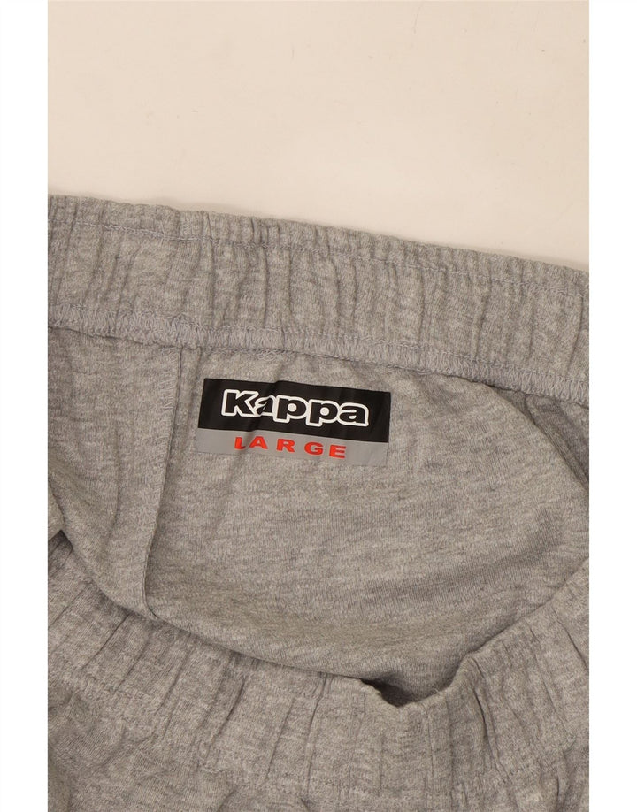 KAPPA Hombre Pantalones De Chándal Joggers Large Gris