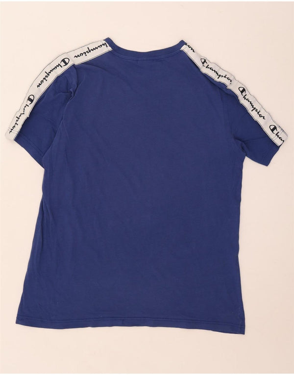 Champion Camiseta gráfica para hombre Top XL Azul Colorblock
