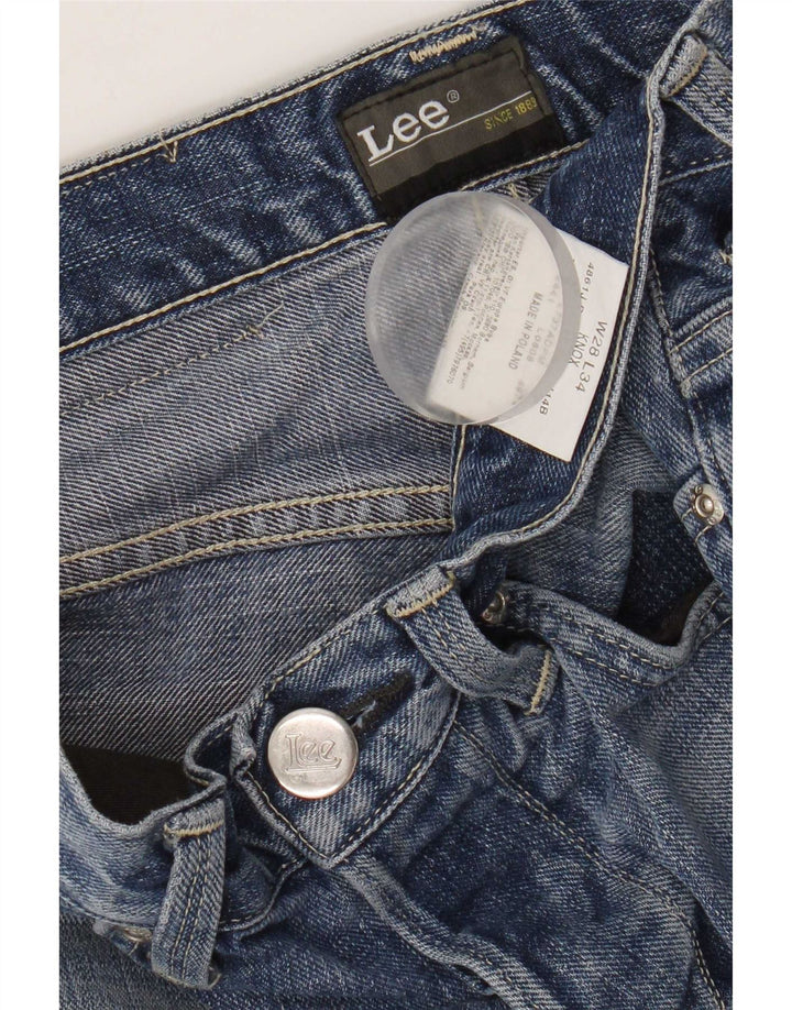 Vaqueros Lee Mujer Knox Rectos W28 L28 Algodón Azul