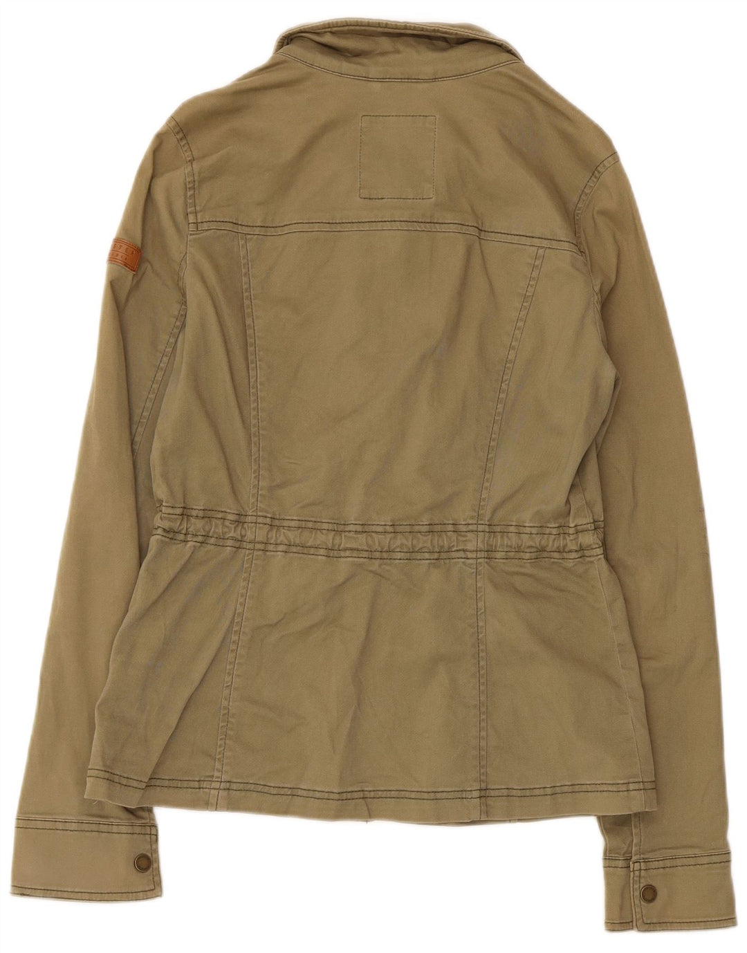 Chaqueta utilitaria Hollister para mujer Reino Unido 12 Algodón caqui mediano