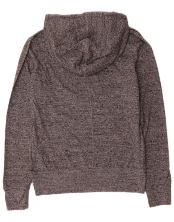 Nike - Sudadera con capucha para mujer (talla 40), color gris medio, algodón moteado