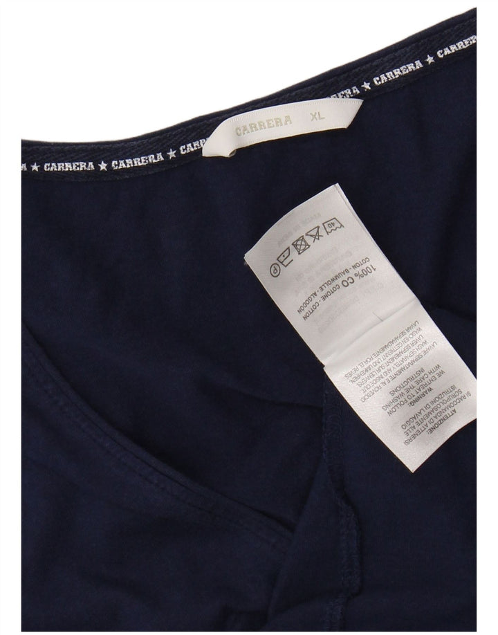 CARRERA Camiseta gráfica para mujer Top UK 40 XL Algodón azul marino