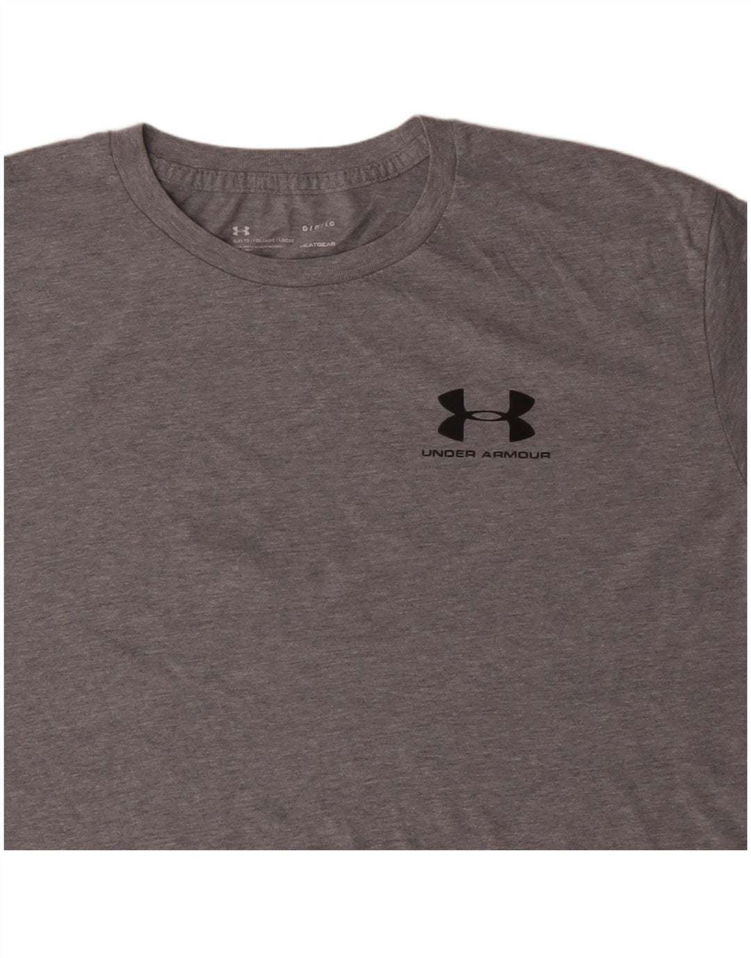 UNDER ARMOUR Camiseta Heat Gear para hombre de manga larga de algodón gris grande