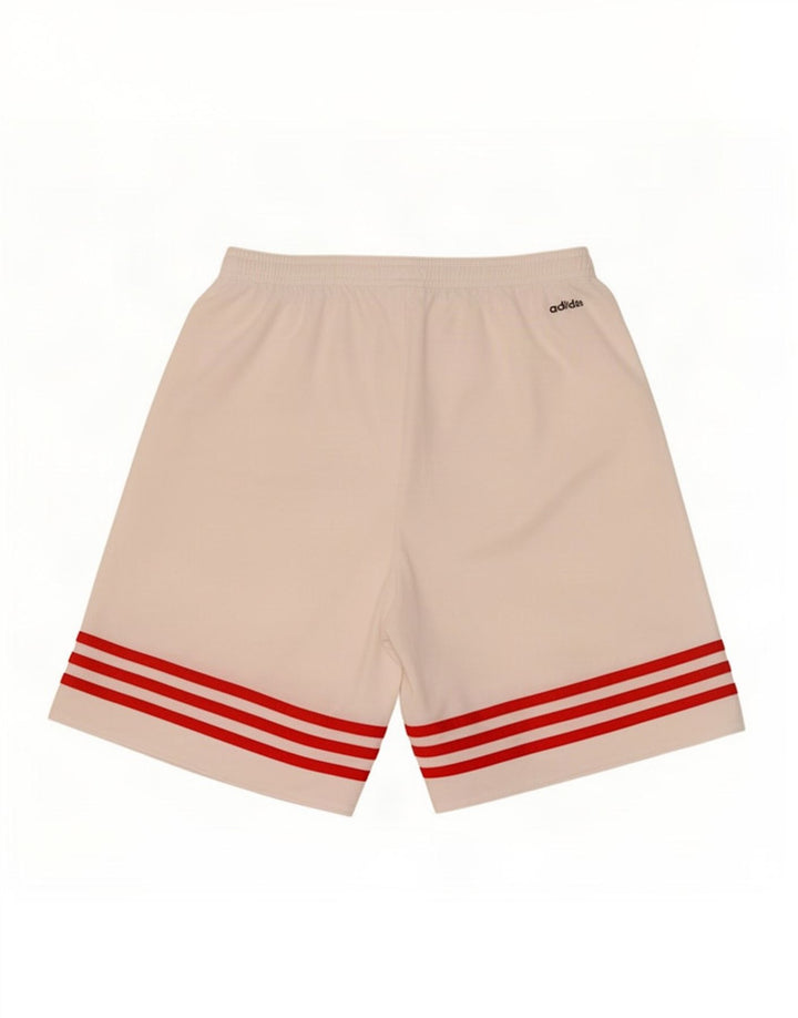 Adidas Mens Climalite Sport Shorts Medio Blanco Poliéster
