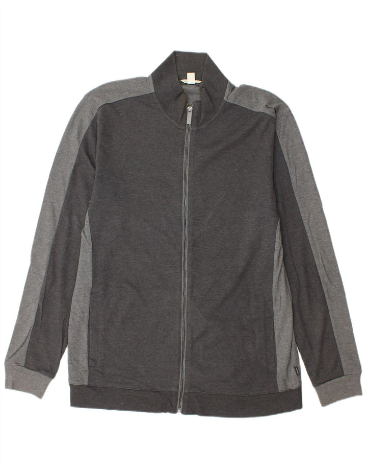 CALVIN KLEIN Chaqueta superior de chándal para hombre Algodón gris grande