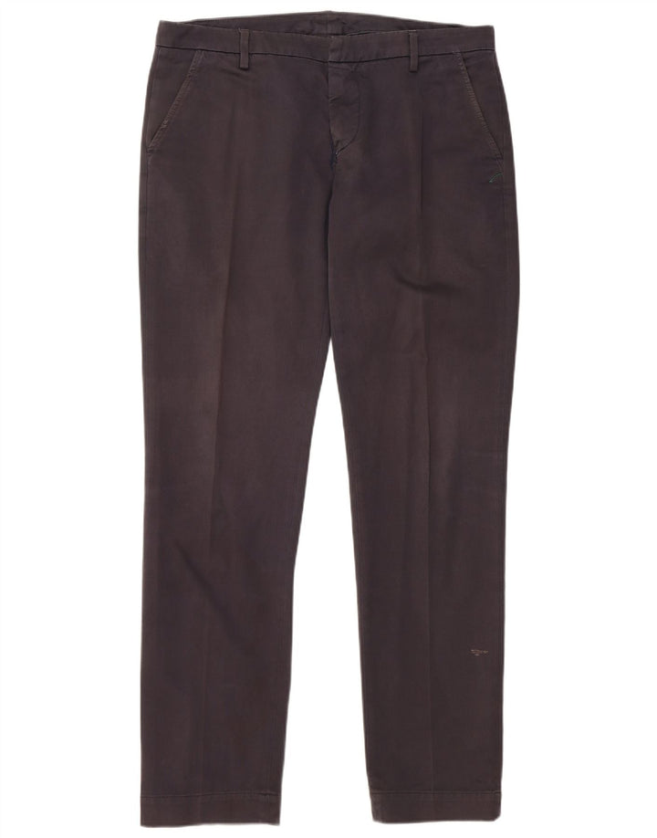 Dondup Pantalón chino ajustado para hombre W35 L33 Algodón gris