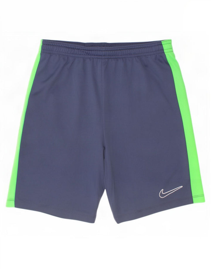 Nike Pantalones cortos deportivos para niños 12-13 años Grande Azul Colorblock Poliéster
