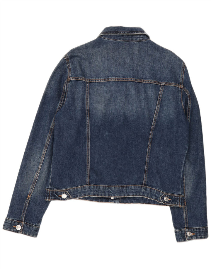 Zara Mujer Chaqueta Vaquera ES 40 XL Algodón Azul