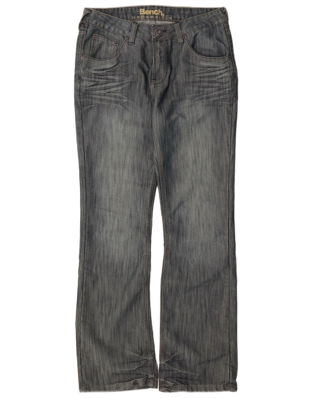 BENCH Vaqueros Bootcut de corte regular para hombre W32 L31 Algodón azul