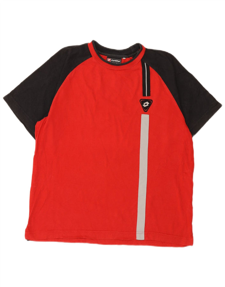 Camiseta Lotto Hombre Top Medium Rojo Colorblock