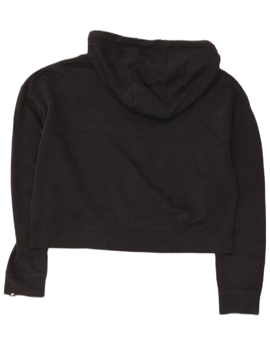 Nike Sudadera con capucha gráfica para mujer, talla pequeña, negro