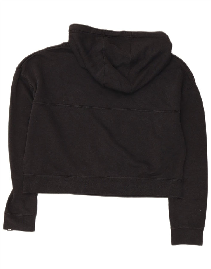 Nike Sudadera con capucha gráfica para mujer, talla pequeña, negro